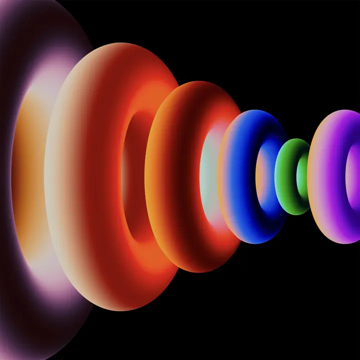 vivo pad6 official wallpaper colorful rings