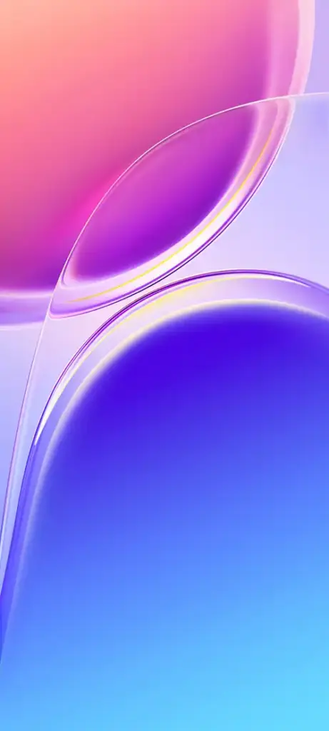 Vivo X300 FE pink and purple glass ring wallpaper