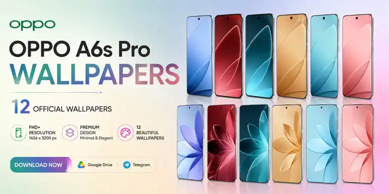 OPPO A6s Pro Stock Wallpapers