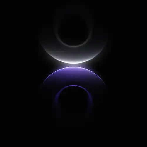 Huawei Mate 80 wallpaper with purple and white glowing circular shapes