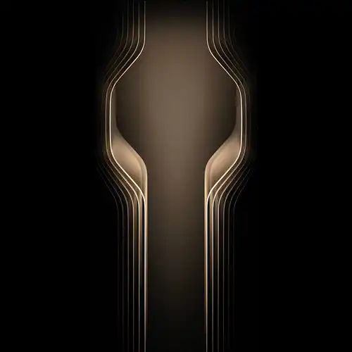 Huawei Mate 80 wallpaper with golden futuristic linear design on black