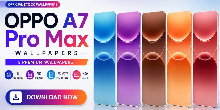 OPPO A7 Pro Max stock wallpapers
