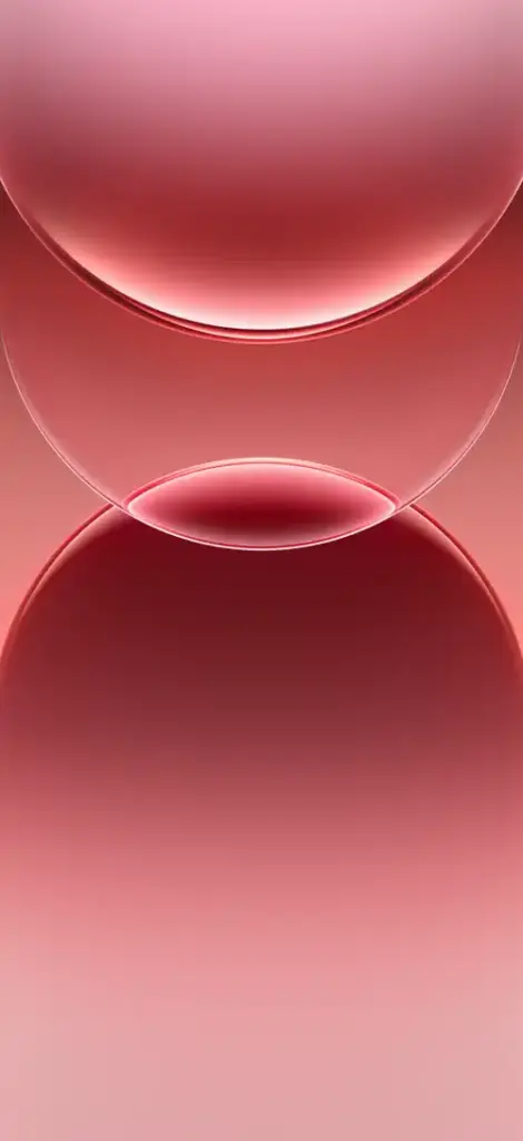 OPPO A7 Pro Max red stock wallpaper with glossy abstract shapes