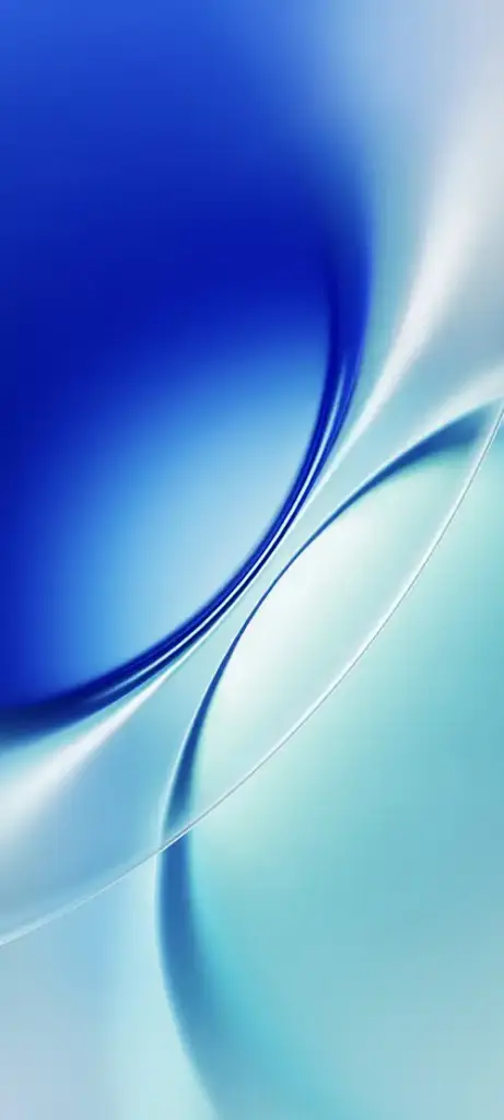 iQOO Neo 11 Ultra stock wallpaper with deep blue and cyan abstract shapes