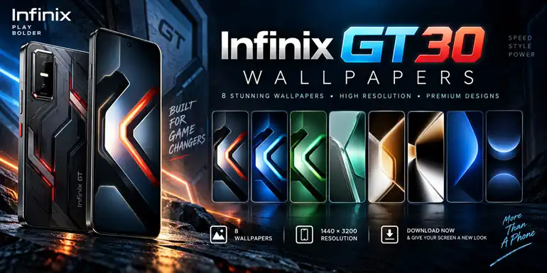 Infinix GT 30 stock wallpapers