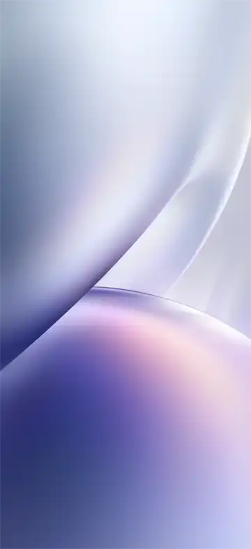 OriginOS 7 soft lavender and blue abstract gradient wallpaper