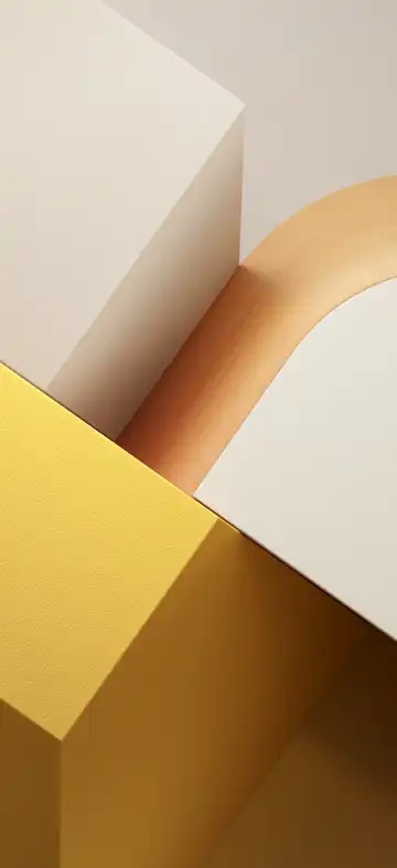 OriginOS 7 gold and cream geometric abstract wallpaper