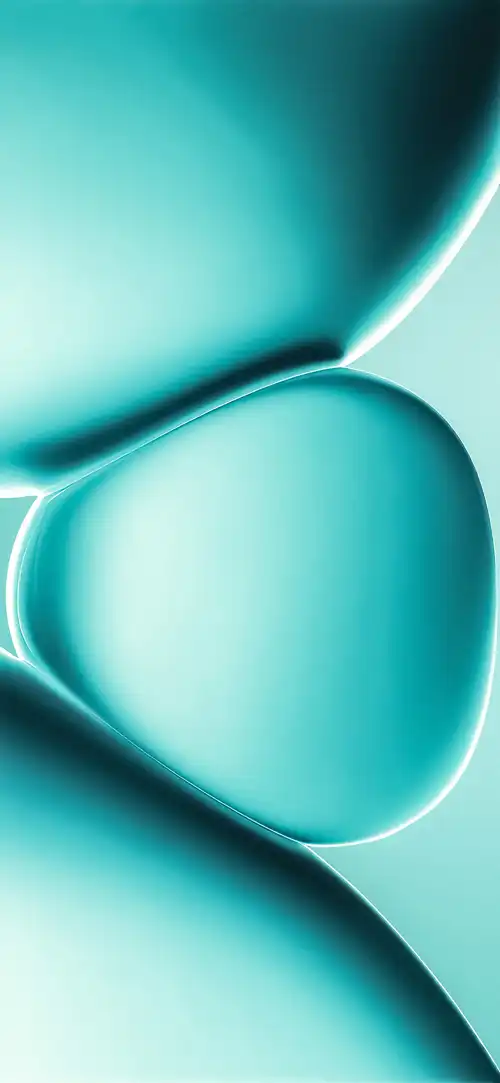 Redmi Note 15 Pro+ teal abstract bubble stock wallpaper