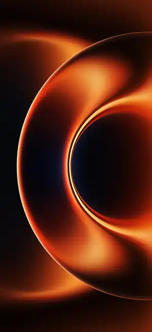 Xiaomi 17 Ultra orange and black glowing abstract wallpaper