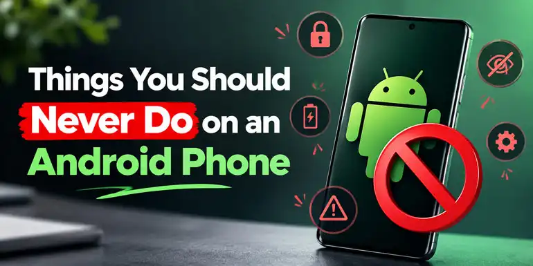 things you should never do on an Android phone