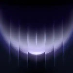 Huawei Mate 90 purple glowing abstract wallpaper with light streaks
