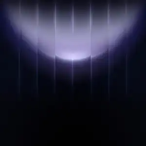 Huawei Mate 90 violet abstract wallpaper with glowing curved light