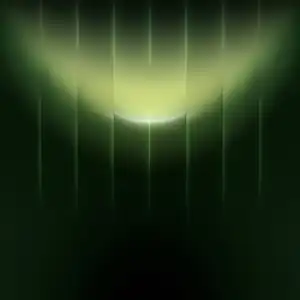 Huawei Mate 90 green abstract wallpaper with glowing arc