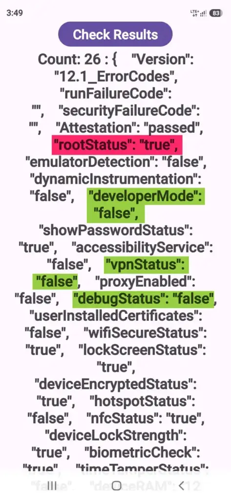 SDKHelper Android diagnostic report
